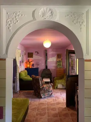Zona de estar de La casita del Río Guadiato