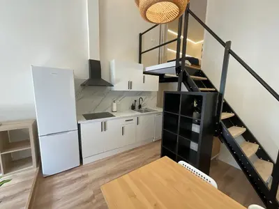 Una cocina o zona de cocina en Apartamentos Parque Veronica 1 Y 2