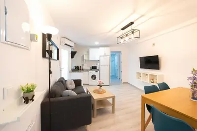 Una televisión o centro de entretenimiento en Apartamento LEVI Centro Córdoba
