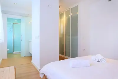Cama o camas de una habitación en apartamento bonito