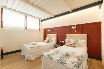 Cama o camas de una habitación en Pasaje Mallol Central Duplex by Valcambre