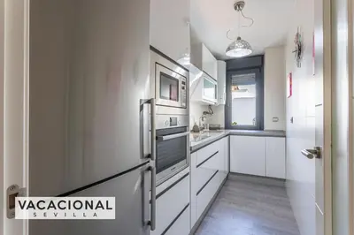 Una cocina o zona de cocina en Ilusion Sevilla
