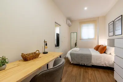Cama o camas de una habitación en Apartamento Boutique a estrenar