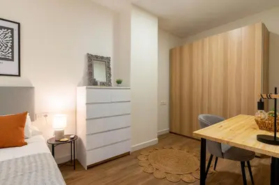 Cama o camas de una habitación en Apartamento Boutique a estrenar