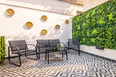 Zona de estar de Zahra - Habitación con Terraza Centro Cordoba