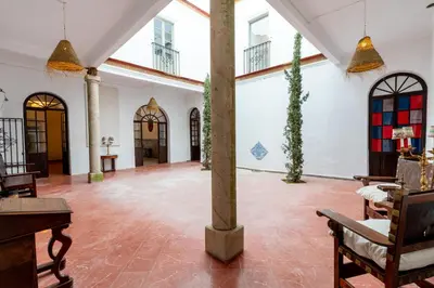 Zona de estar de Casa Palacio de la Carrera Olehousing