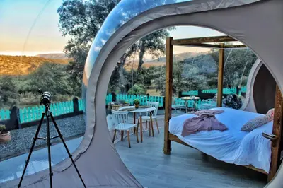 Paisaje cerca de este camping
