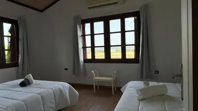 Cama o camas de una habitación en Hacienda el chorlo II