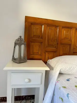 Cama o camas de una habitación en Casa Rural La Barranca