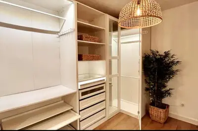 Cama o camas de una habitación en Apartamento terraza privada
