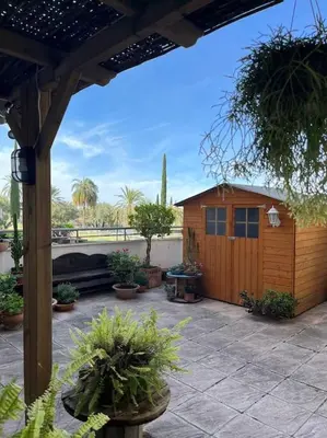 Jardín al aire libre en Apartamento terraza privada