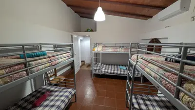 Cama o camas de una habitación en Casa rural Huertas del Castillo