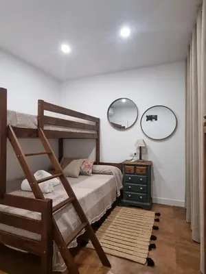 Cama o camas de una habitación en Hacienda Santa Barbara
