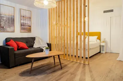 Zona de estar de Lope20 - Bonito y moderno estudio en el centro de Jaén