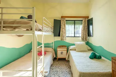 Cama o camas de una habitación en Cortijo San Julián