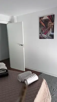 Cama o camas de una habitación en HINIESTA Centro
