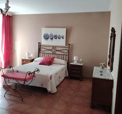 Cama o camas de una habitación en Villa Santa Ana