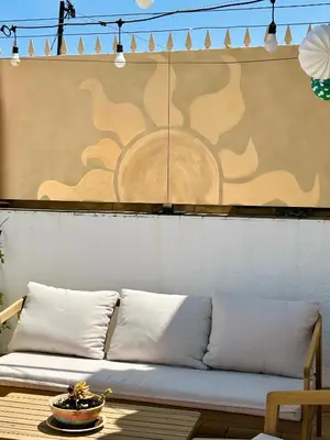 Zona de estar de La Azotea del Sol