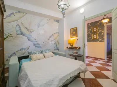 Cama o camas de una habitación en Cubo's Noches de Luna Family Casabermeja House