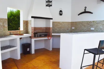 Una cocina o zona de cocina en Cortijo La Cañada