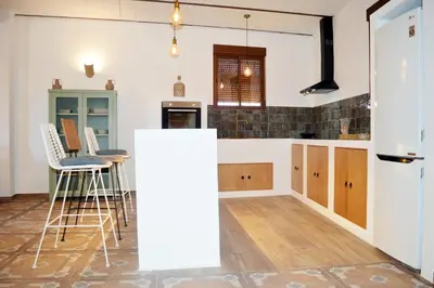 Una cocina o zona de cocina en Cortijo La Cañada