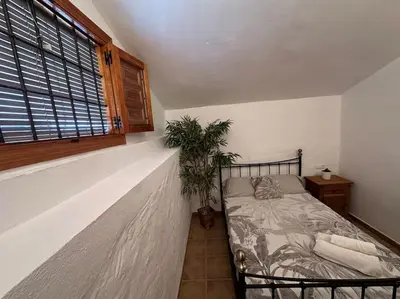 Cama o camas de una habitación en Casa Colibrí