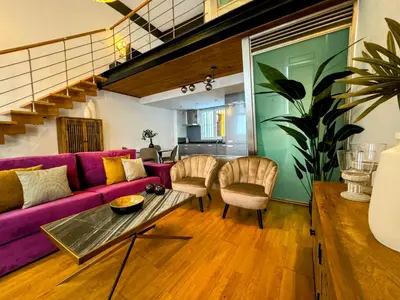 Zona de estar de Misterhost Loft Alameda