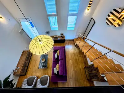 Zona de estar de Misterhost Loft Alameda