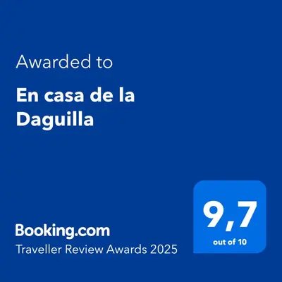Certificado, premio, señal o documento que está expuesto en En casa de la Daguilla