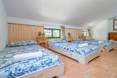Cama o camas de una habitación en Cerro de la Cruz, increíbles vistas en el centro de Andalucía