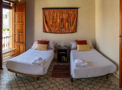 Cama o camas de una habitación en Precioso dúplex con gran terraza en pleno centro