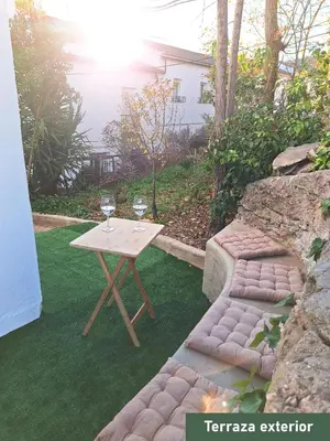 Jardín al aire libre en Casa rural El Rincón de la Yedra