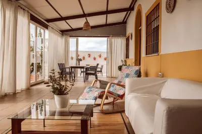 Zona de estar de Casa Rural Entreolivos