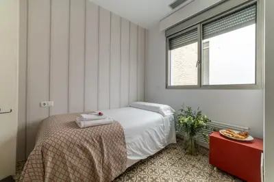 Cama o camas de una habitación en Casa Boutique San Bernardo, con jacuzzi y parking.