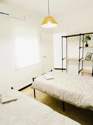 Cama o camas de una habitación en APARTAMENTO COMPLETO con PATIO y TERRAZA - EL CARPIO CENTRO - CORDOBA - WiFi