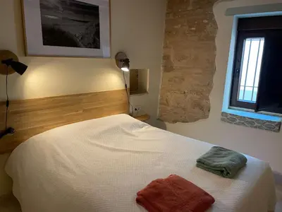 Cama o camas de una habitación en Entre Tres Campanas