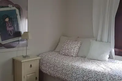 Cama o camas de una habitación en Finca Rustica Los Gamonales