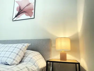Cama o camas de una habitación en Loft Madueño de los Aires