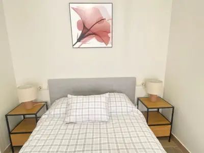 Cama o camas de una habitación en Loft Madueño de los Aires