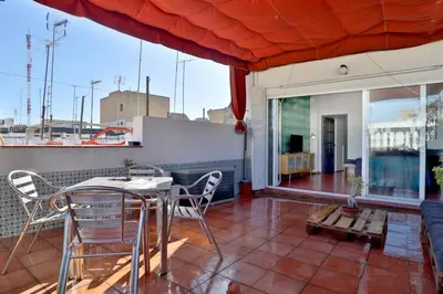 Plano de Ático con terraza en pleno centro