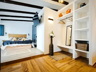 Cama o camas de una habitación en Casa rural La Cuca