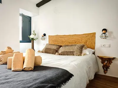 Cama o camas de una habitación en Casa rural La Cuca