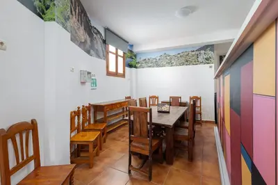 Zona de estar de Hostal Entrecaminos
