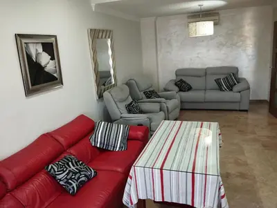Zona de estar de Adosado Centro Urbano 3 Dorm Patio Terraza Wi-fi Puente Genil 1-6 Huésped