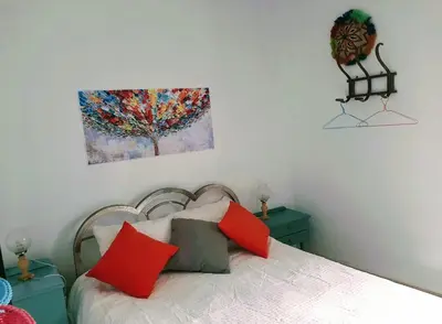 Cama o camas de una habitación en La madrileña