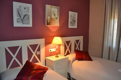 Cama o camas de una habitación en Casa Rural El Gamo