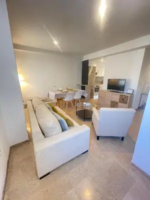 Zona de estar de Azahar Centre Apartment & Parking