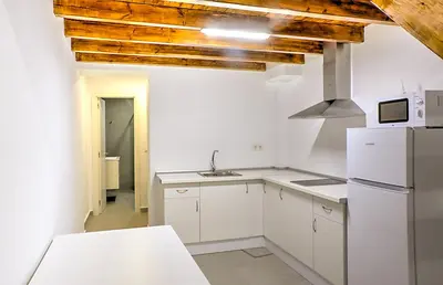 Una cocina o zona de cocina en Luminoso Estudio En el Centro