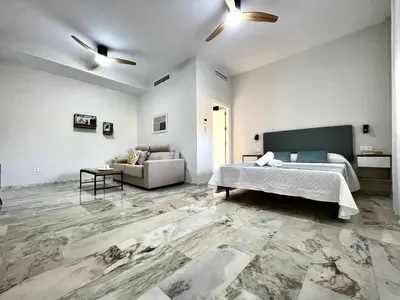 Cama o camas de una habitación en Mirador del Calasancio 2