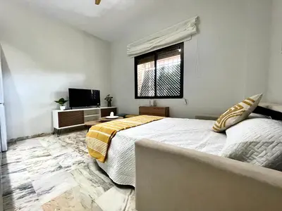 Cama o camas de una habitación en Mirador del Calasancio 3